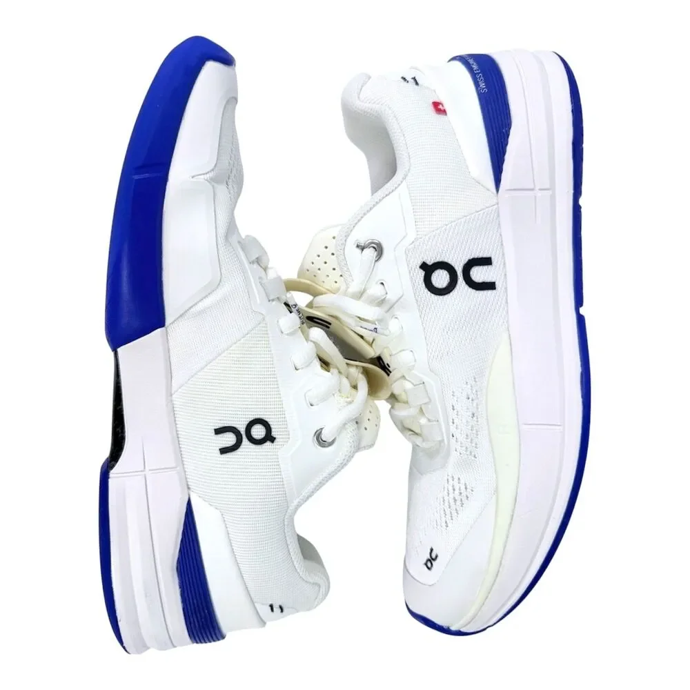 On THE ROGER Pro Women 8 White Cobalt Blue Professional Tennis Carbon Plate - Picture 7 of 10